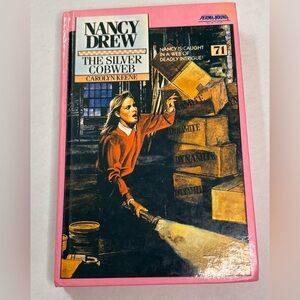 Nancy Drew The Silver Cobweb Book Hardcover #71 1983